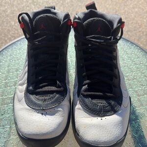 Jordan Black and White High-Top Sneakers